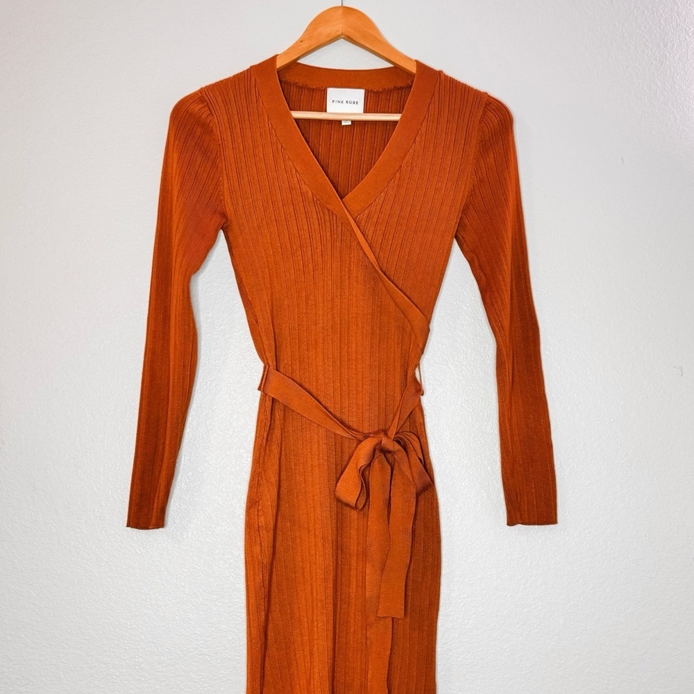 Pink Rose Rust Color Dress Size Small - Picture 2 of 11